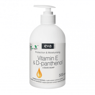 eva Natura cremige Flüssigseife Vitamin E & D-Panthenol, 500 ml