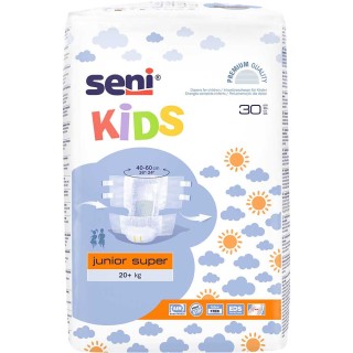 Seni Kids Junior Super, Windeln, 20+ Kg, KARTON 4x30 Stück