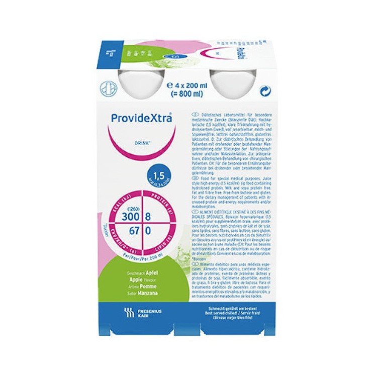 ProvideXtra® Drinkflasche Apfel, 24x200 ml