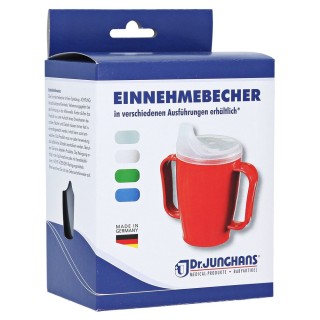 Einnahmebecher mit zwei Griffen, BLAU